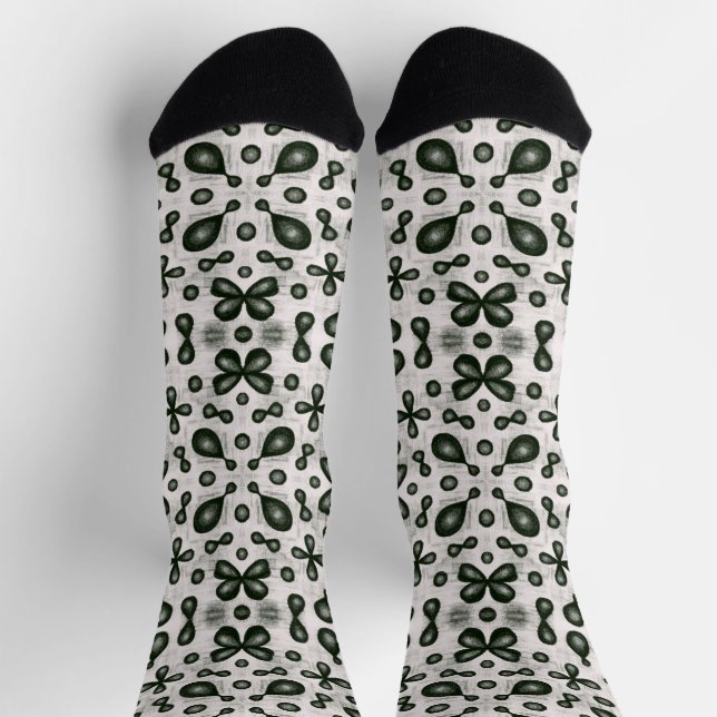 Organic chemistry orbitals black white orgo socks (Top)
