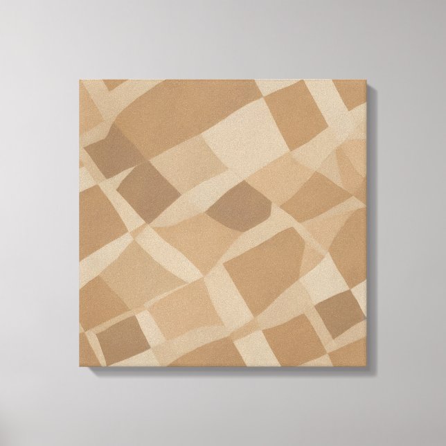 Organic Chequerboard – Modern Abstract  Canvas Print (Front)