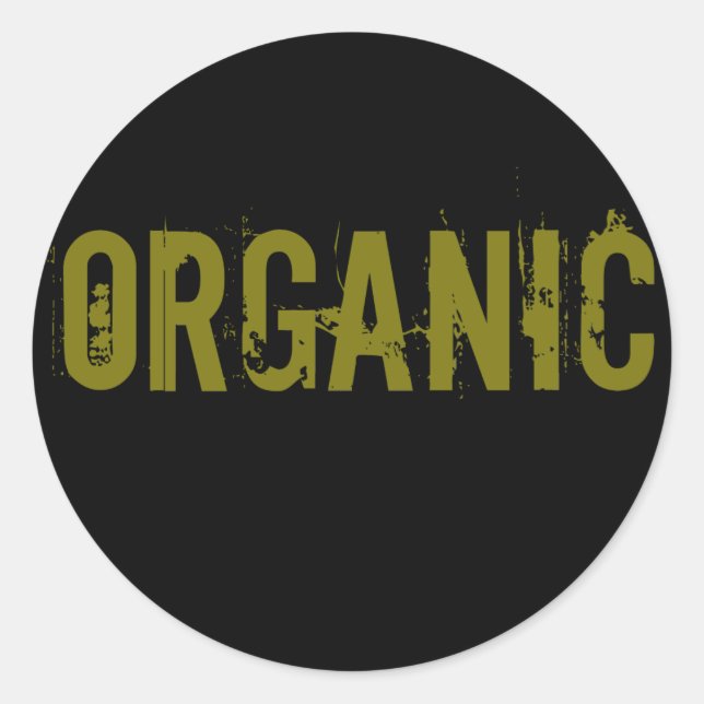 Organic Classic Round Sticker (Front)