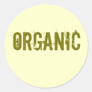 organic classic round sticker