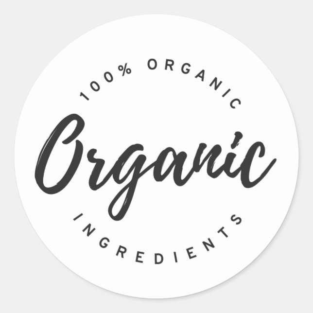 Organic Classic Round Sticker (Front)