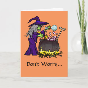 Organic Cooking Funny Halloween Card