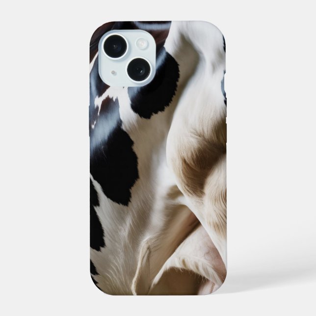 Organic Cow Hide iPhone 15 Case (Back)