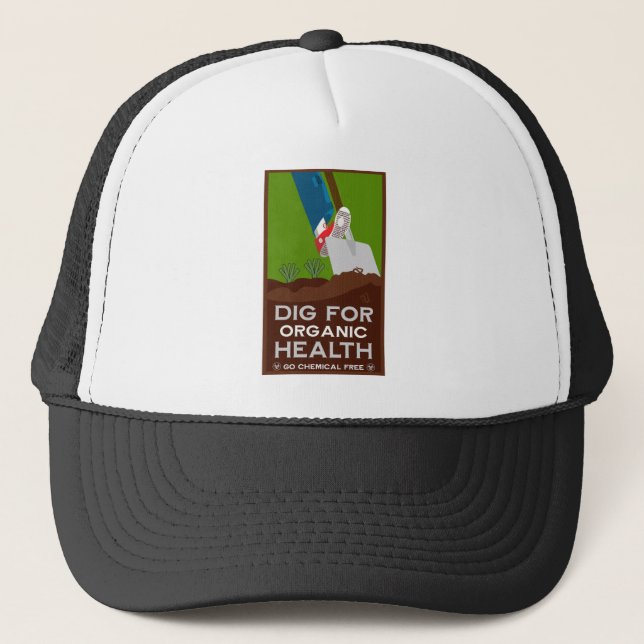  Organic Eco Farming Trucker Hat (Front)