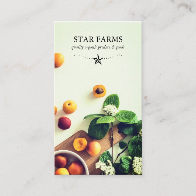 Organic Farm Business Cards (Front)