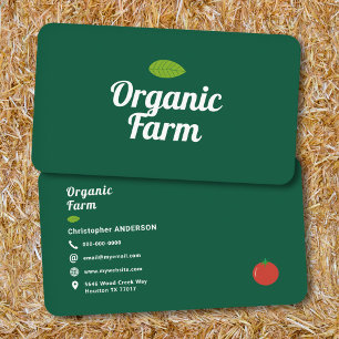 Organic Farm Green Business Card