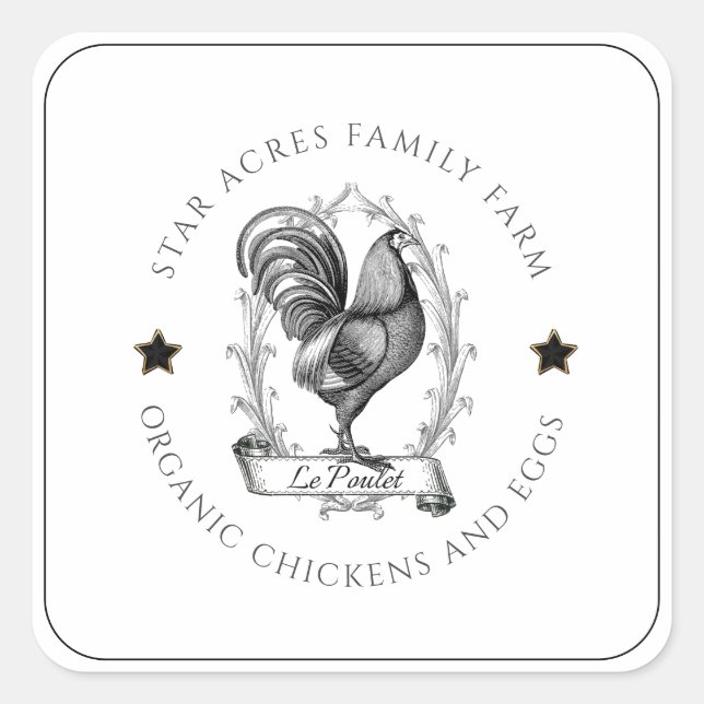 Organic Farm Hen Product Labels (Front)