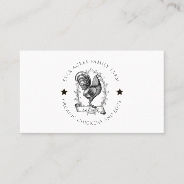 Organic Farm Square Business Card (Front)