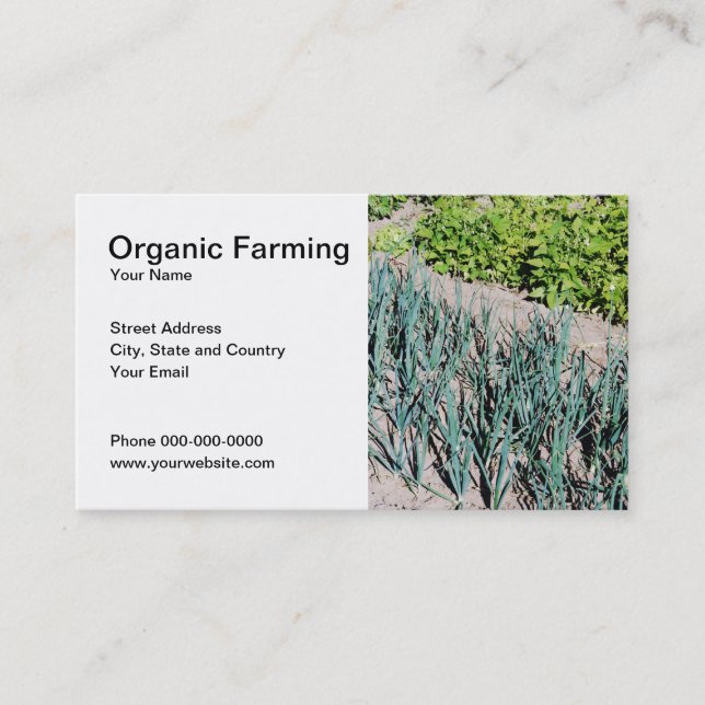 Organic Farming Business Card (Front)