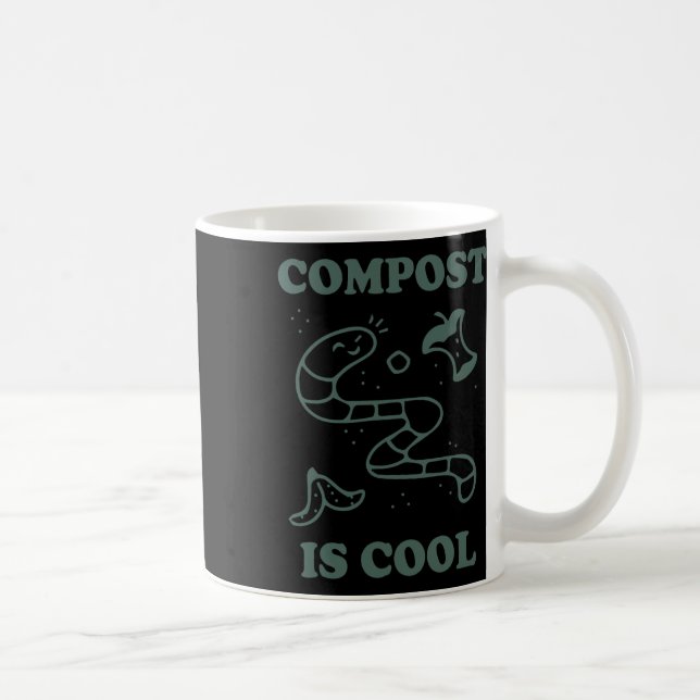 Organic Farming Composting - Compost Is Cool A Gar Coffee Mug (Right)