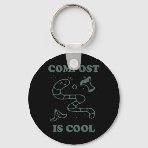 Organic Farming Composting - Compost Is Cool A Gar Key Ring
