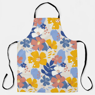 Organic Flat Floral  Apron