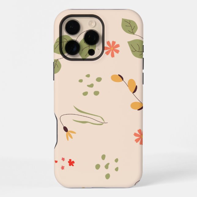 Organic Floral Background iPhone Case (Back)