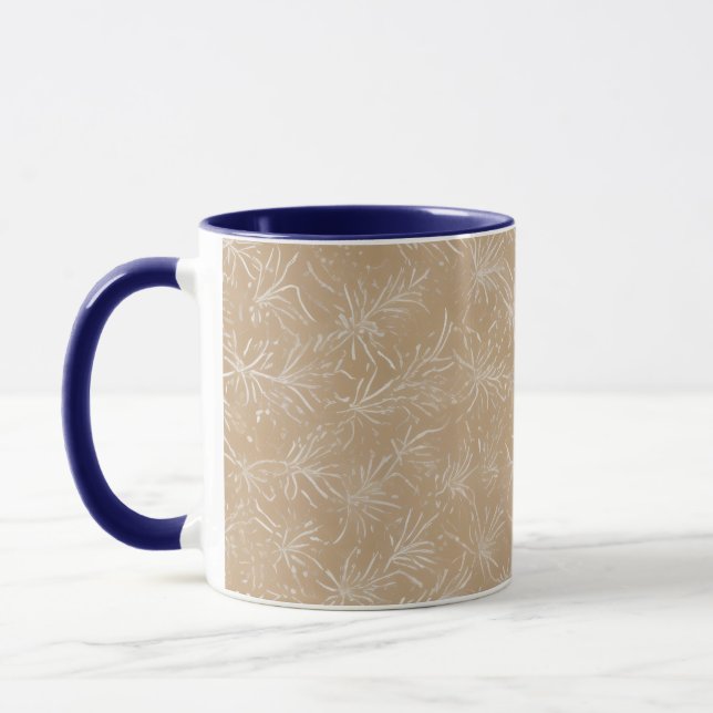 Organic Floral Texture Mug (Left)