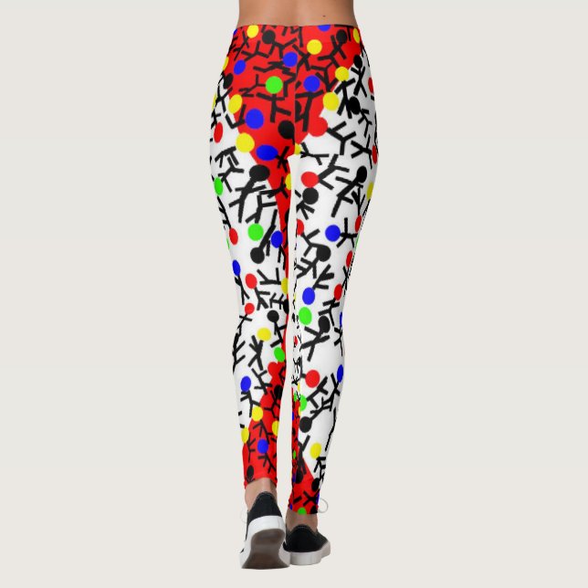 Organic Flow Art Leggings (Back)