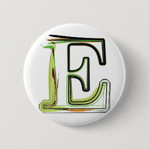 Organic Font illustration 6 Cm Round Badge