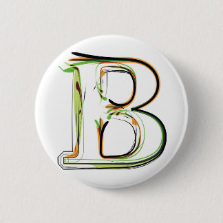 Organic Font illustration 6 Cm Round Badge