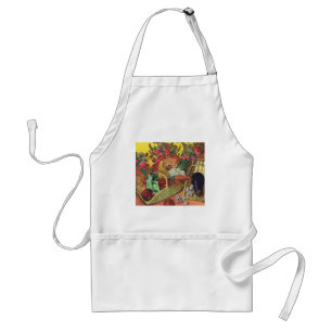 Organic Food, Garden Vegetables, Blooming Flowers Standard Apron