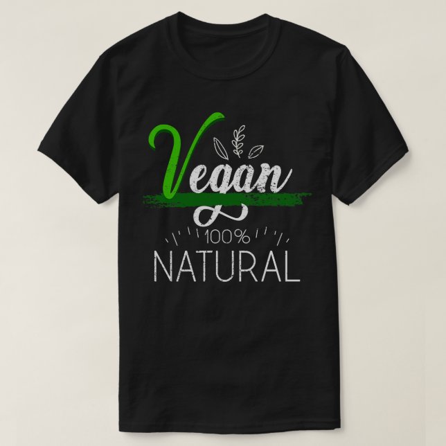 Organic Food Natural Lifestyle Vegan T-Shirt (Design Front)