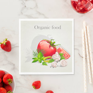 Organic Food Vegetables Napkin