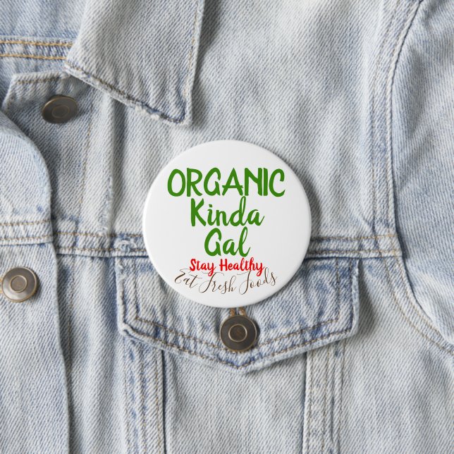 Organic Fresh Foods Round Button Pins (In Situ)