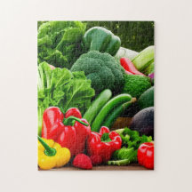 Organic Fruit and Vegetables Jigsaw Puzzle