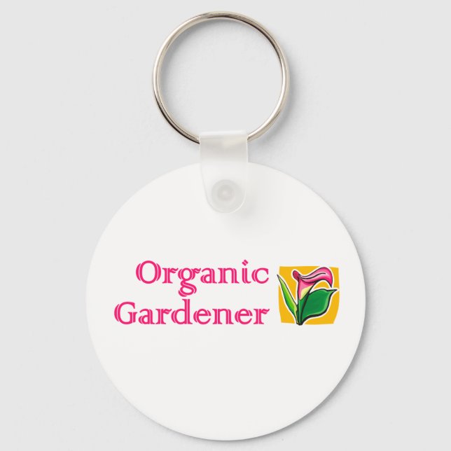 Organic Gardener - Calla Lilies Key Ring (Front)