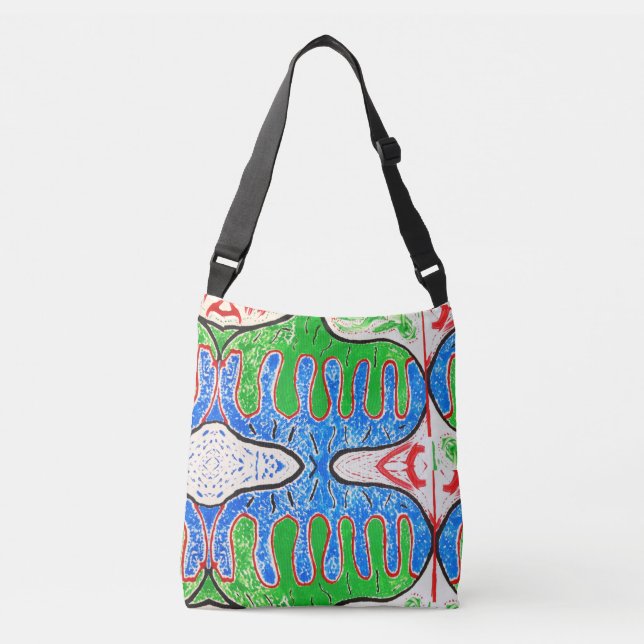 "Organic Geometry" Shoulder Bag (Front)