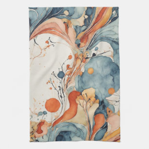 Organic Geometry Symphony Lover V3 Tea Towel