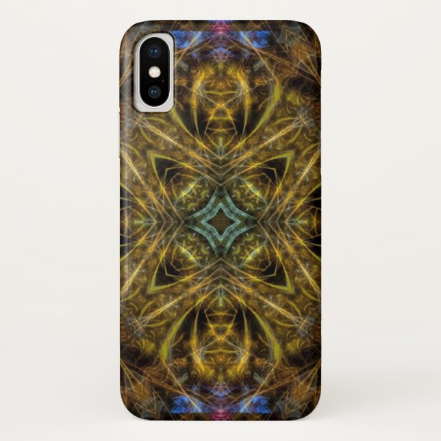 Organic Gold Fractal Art iPhone 3 Case-Mate Case (Back)