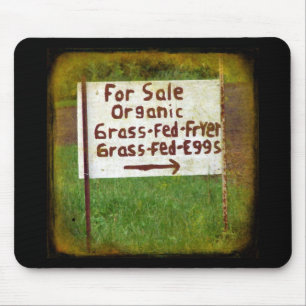 Organic Grass Fed Eggs and Fryers Mouse Mat