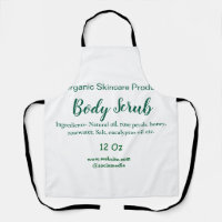 Organic green nature body scrub butter add name in