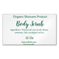 Organic green nature body scrub butter add name in