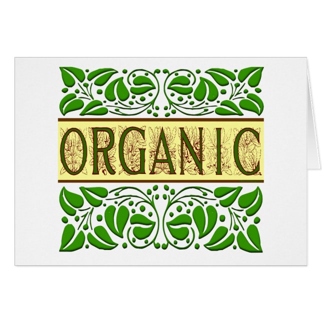 Organic Green Slogan (Front Horizontal)