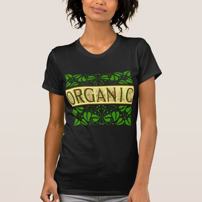 Organic Green Slogan T-shirt (Front)