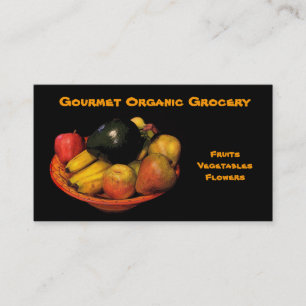Organic Grocery Business Card