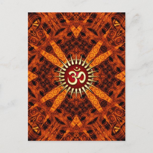 Organic Grooves OM Tribal NewAge Postcard (Front)