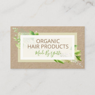 Organic Hair Products Business Card