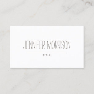 Organic Hand-Written Artist's Business Card