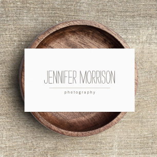 Organic Hand-Written Photographer's Business Card