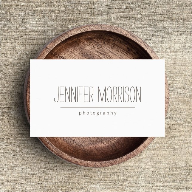 Organic Hand-Written Photographer's Business Card (Creator Uploaded)