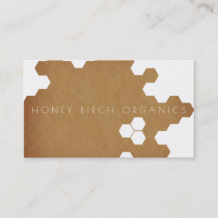 Organic Honeycomb Natural Business Business Card