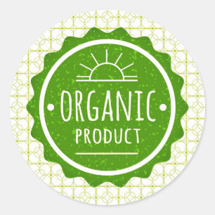 Organic Item Green Sticker