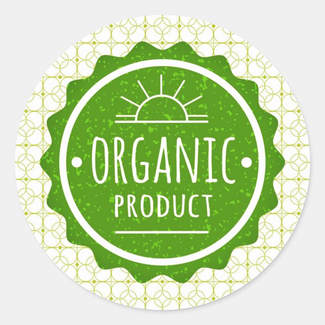 Organic Item Green Sticker (Front)