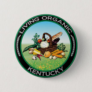 Organic Kentucky 6 Cm Round Badge