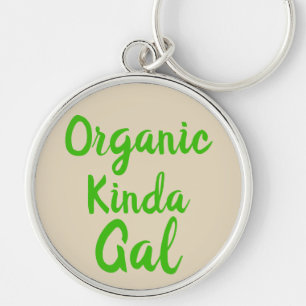 Organic Kinda Gal Green Key Ring