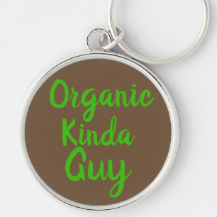 Organic Kinda Guy Green Brown Key Ring