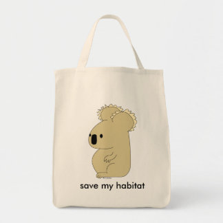organic koala grocery bag