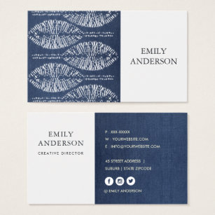 tie dye business cards