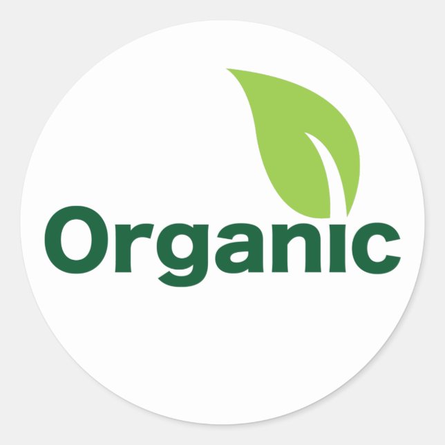organic leaf sticker (Front)